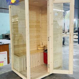 PHÒNG SAUNA LẮP GHÉP ĐÔMI 1x1x2m 