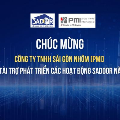 Công ty TNHH Sài Gòn Nhôm PMI là Nhà tài trợ phát triển các hoạt động SADOOR năm 2024